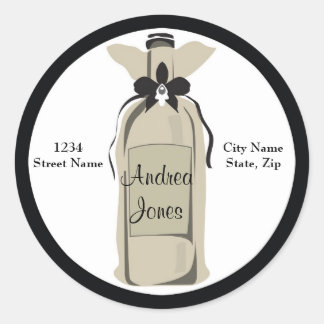 Wine Bottle Address Label