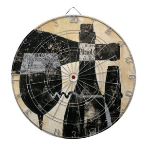 Wine Bottle and Glass Dartboard