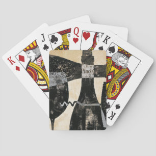 Wine Bottle and Glass Playing Cards