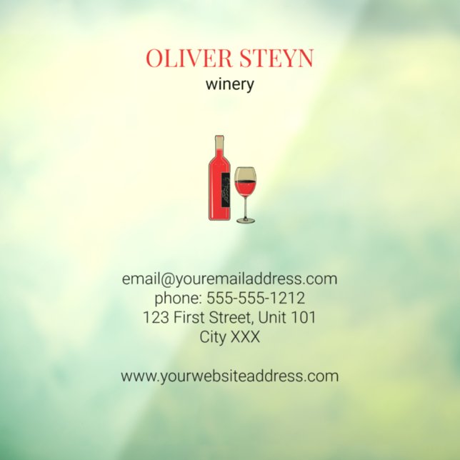 Wine bottle and glass white (Sheet 3)