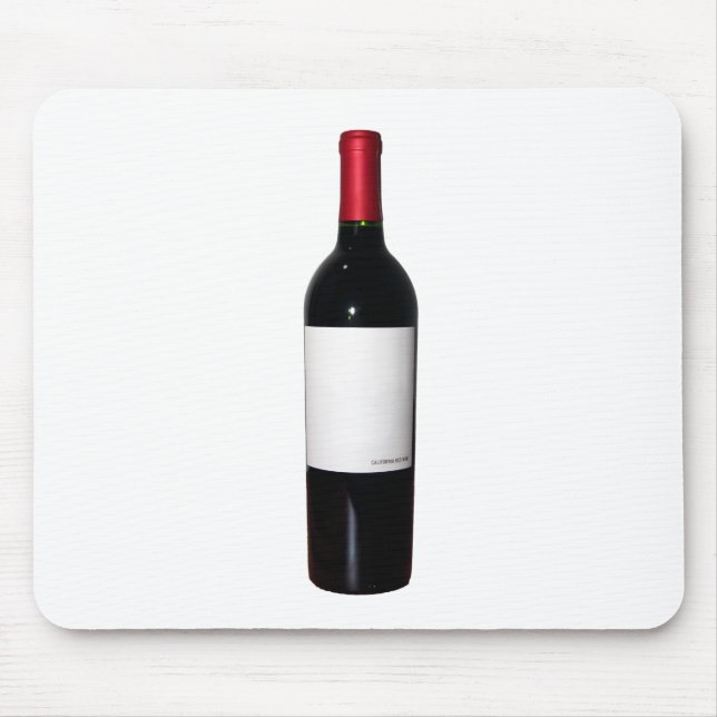 Wine Bottle (Blank Label) Mousepad (Front)