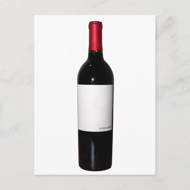 Wine Bottle (Blank Label) - Postcard (Front)