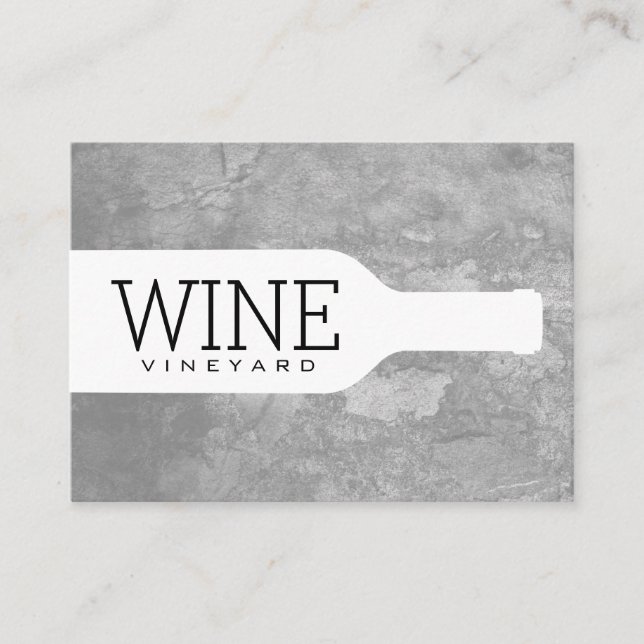 Wine Bottle Business Card (Front)