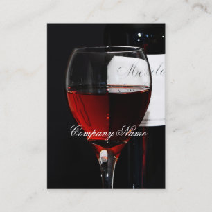 Wine bottle business card template