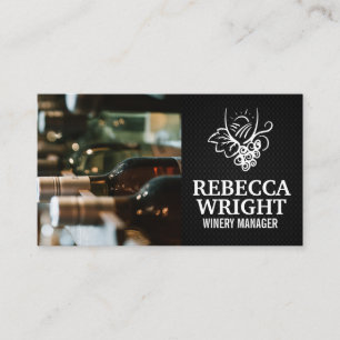Wine Bottle Collection   Winery Vineyard Logo Business Card