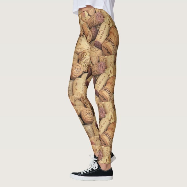 Wine bottle cork leggings (Left)