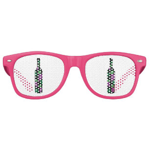 Wine Bottle Dark Retro Sunglasses