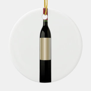 Wine bottle design ceramic tree decoration