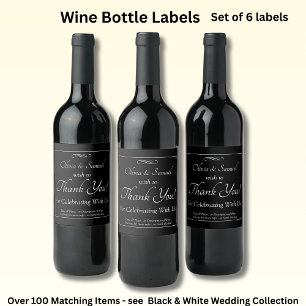 Wine Bottle - Food and Beverage Label Set