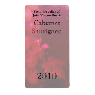 Wine bottle label