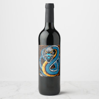 Wine Bottle Label 8.9 cm x 10.2 cm Easily customis