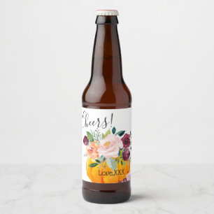 wine bottle LABEL fall party, pumpkin, autumn,