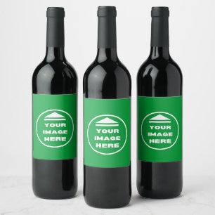 Wine Bottle Label - Personalised -Add Image /Text 