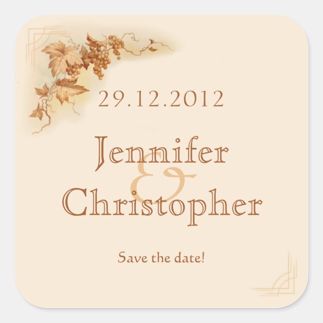 Wine bottle label sticker (Front)