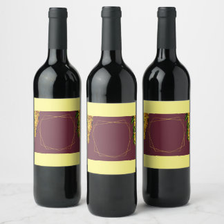 Wine bottle label to customize