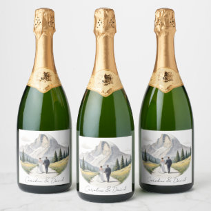 Wine Bottle Labels, Yosemite National Park sticker