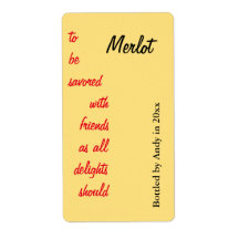 wine bottle script wine bottle label