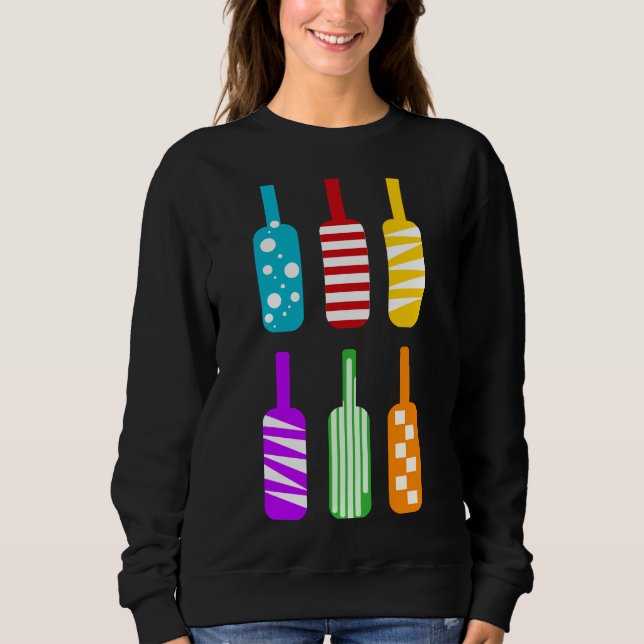 Wine Bottle Vector Sweatshirt (Front)