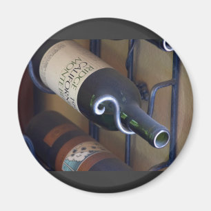 Wine Bottles In A Rack Magnet