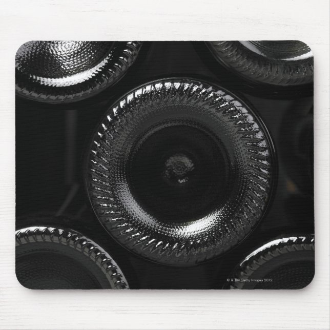 Wine bottles in a wine cellar. Only the bottom Mouse Pad (Front)