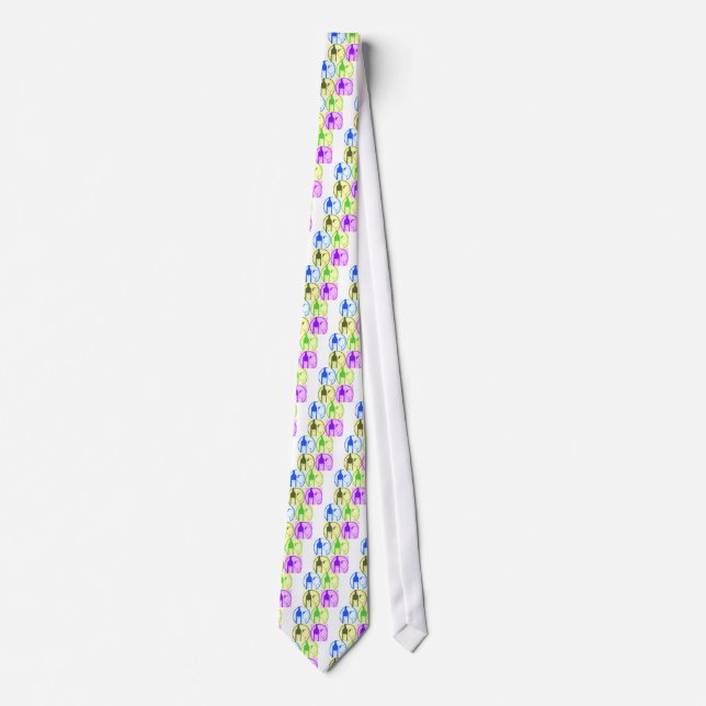 Wine Bottles Pop Art Tie (Front)