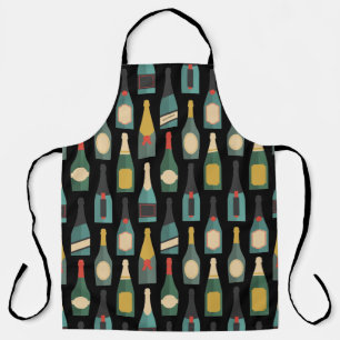 Wine Bottles Towel Apron