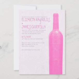 Wine Bottles Wedding Invitations