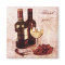 Wine bottles, wine glass and grapes