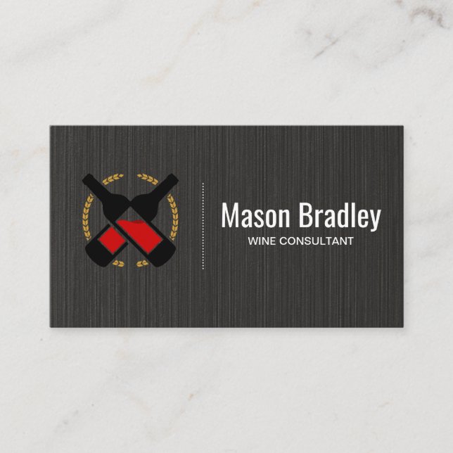 Wine Bottles | Winery Business Card (Front)