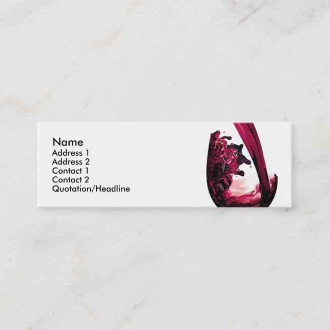 Wine Business Card (Front)