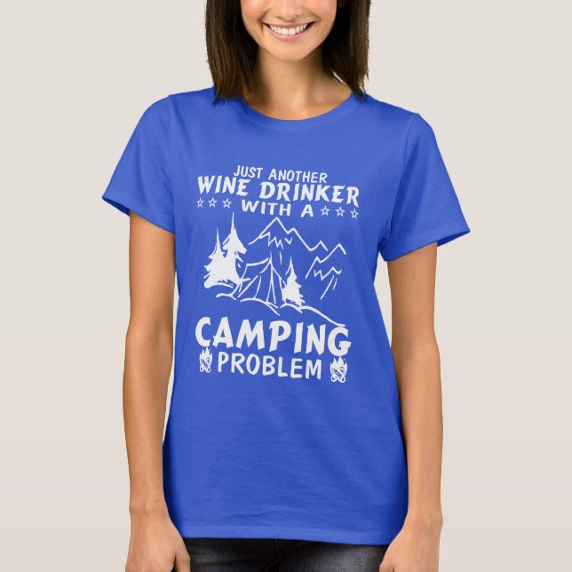 Wine & Camping T-Shirt (Front)