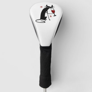 Wine Cat Golf Head Cover