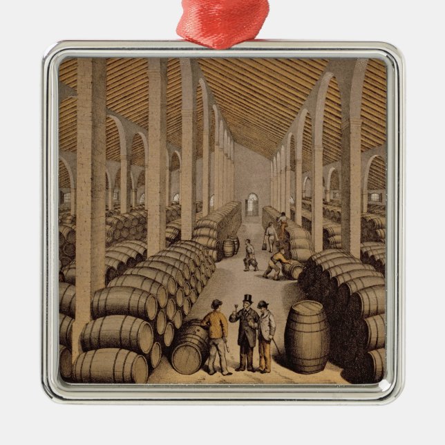 Wine Cellar at Jerez de la Frontera Metal Tree Decoration (Front)