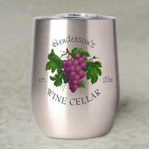 Wine Cellar Grapes Personalised Name Home Winery