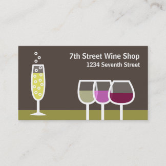 Wine & Champagne Business Card