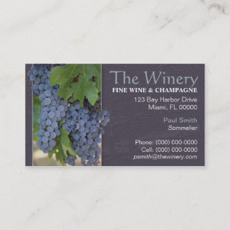 Wine & Champagne Business Card