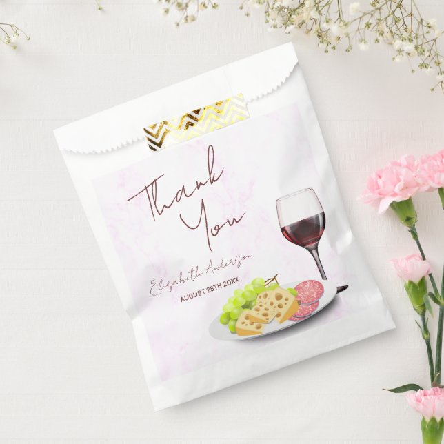 Wine & Charcuterie Bridal Shower Favour Bags (Sealed)
