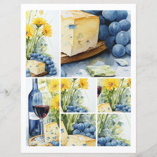 Wine Cheese Blue Grapes 1: 2 of  4