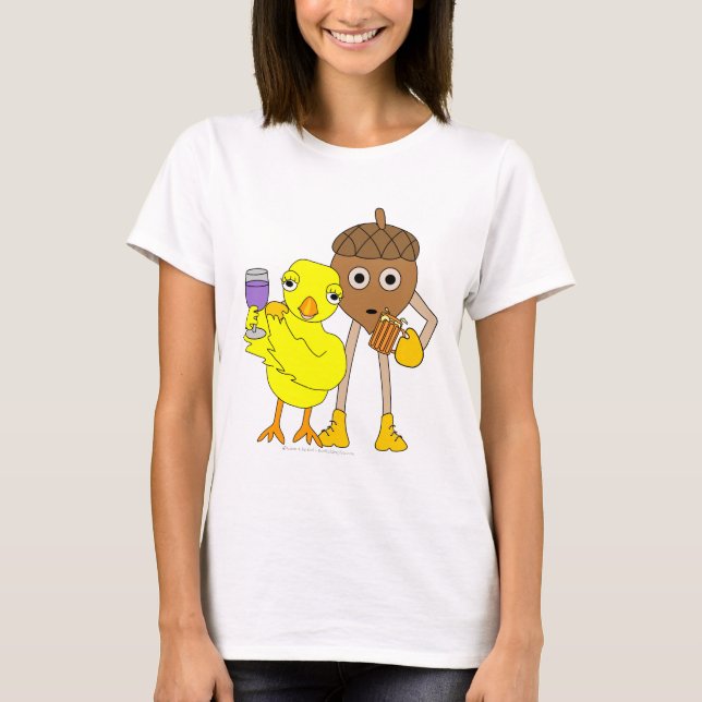 Wine Chick Beer Nut T-Shirt (Front)