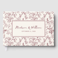 Wine Chinoiserie Pattern Wedding