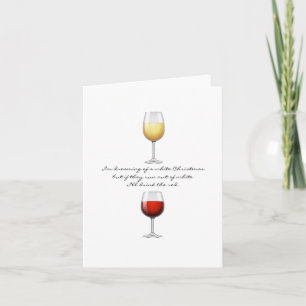 Wine Christmas Greeting Card