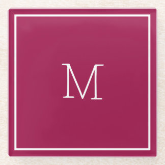 Wine Coloured Glass Coaster