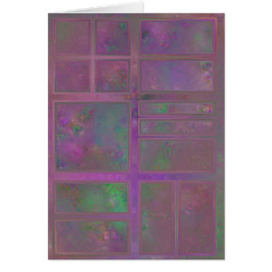 Wine Coloured Window Abstract Card