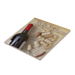 Wine & Constitution Ceramic Tile! Tile