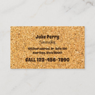 Wine Consultant Cork Business Card