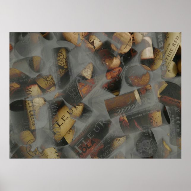 Wine Cork Design Poster (Front)