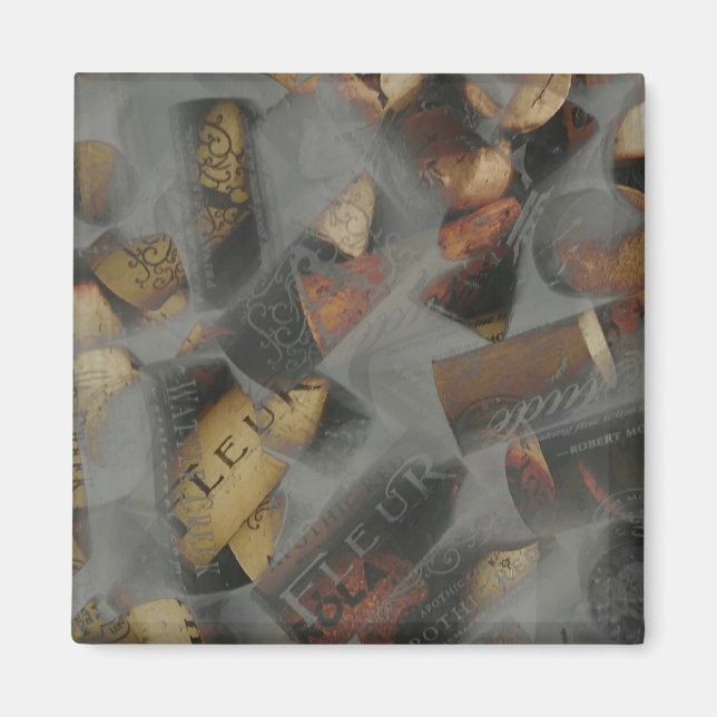 Wine Cork Dry Ice Magnet (Front)