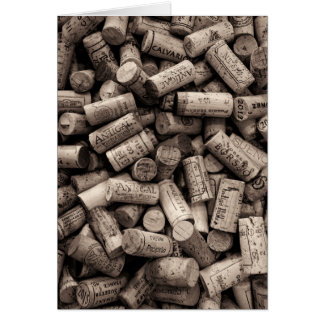 Wine Cork Humour Greeting Card