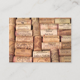 Wine Cork Mat Business Card