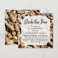 Wine Cork Photo, Stock the Bar Couples Shower